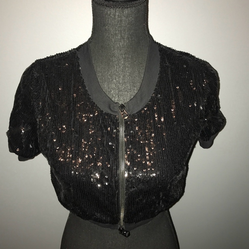 Sequin Crop Top Jacket - image 2